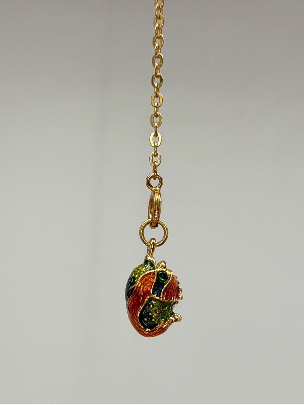Joan Rivers Enamel Fish Charm Gold Tone Multicolor Vintage Interchangeable